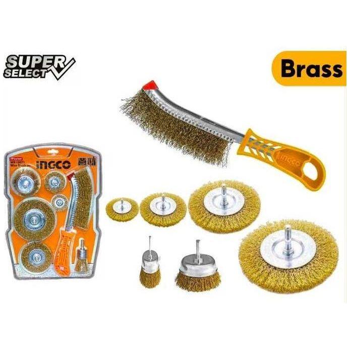 Ingco WB10071 7pcs Wire Brush Set - KHM Megatools Corp. Ingco WB10071 7pcs Wire Brush Set - KHM Megatools Corp.